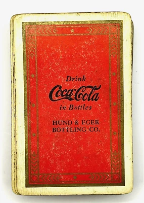 VTG 1939 Drink COCA COLA in Bottles Pinochle Playing Cards Hund & Eger Bottling  - Image 1 of 4