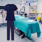 Women Nurse Uniform Doctor Nursing Scrubs Short Sleeved Top and Pants for Beauty