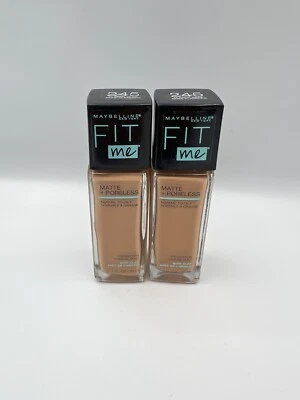 2PACK Maybelline Fit Me Foundation Matte + Poreless Shade 245 Classic Beige 1oz - Image 1 of 4