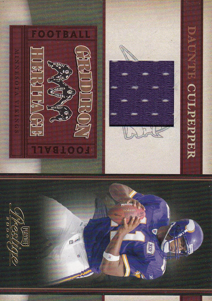 2006 Playoff Prestige Football Jersey Singles (Pick Your Cards) - Image 1 of 1