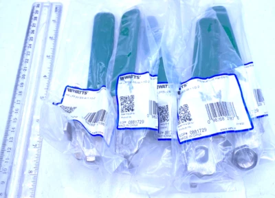 Watts Lot of 10 SS Ball Valve Handle Green 1-1/2" x 2", 0881729, HKLFFBV-SS-W - Image 1 of 3