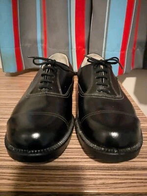 MÁXIMA CALIDAD, CUERO EDICIÓN MILITAR, OXFORDS NEGROS SUBOFICIALES, TALLA 9. Foto 1 de 4