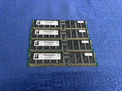 Lot of 4 Viking 512MB RAM PC3200R-25330-B1 VI4CR647228ETPA2 (2GB Total) - Image 1 of 4