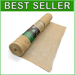 40"x150' Natural Jute Gardening Burlap Roll – Versatile Tree Wrap & Weed Barrier - Picture 1 of 9