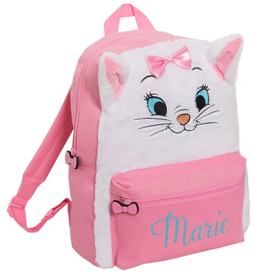 Aristocats Marie Plush Girls Backpack Kids Disney School Bag Cat  Lunch Book Bag - Image 1 of 4