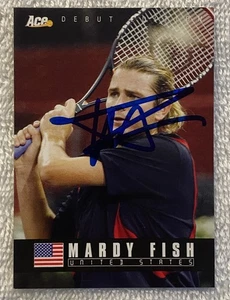 MARDY FISH AUTOGRAPH 2005 ACE DEBUT TENNIS USA TRADING CARD #26 - Picture 1 of 2