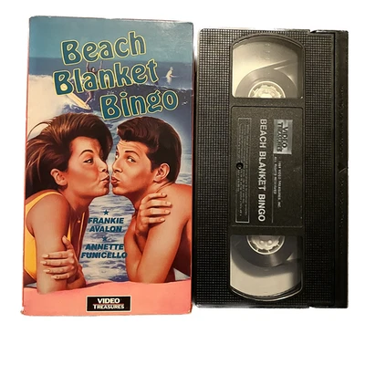 Beach Blanket Bingo (1965), VHS Movie, Video Treasures (1989), F. Avalon - Image 1 of 4