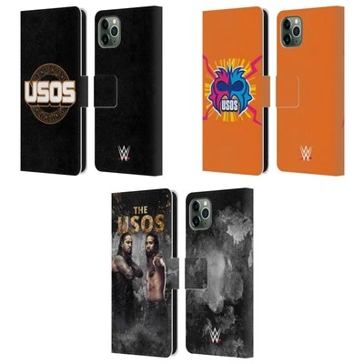 OFFICIAL WWE THE USOS LEATHER BOOK WALLET CASE COVER FOR APPLE iPHONE PHONES - Image 1 of 4