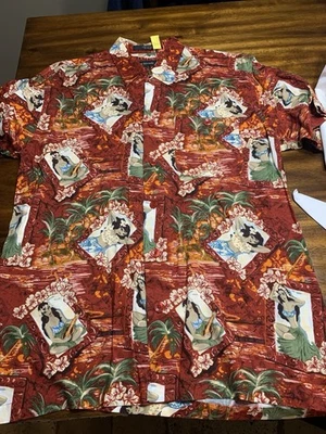 Vintage Marc Edwards Aloha Hawaiian Shirt Med Short Sleeve As Seen - Image 1 of 4