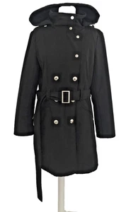 Calvin Klein Women's Raincoat Size S Black Water Resistant Breathable Used F1 - Picture 1 of 10