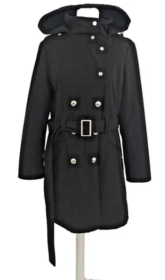 Calvin Klein Women's Raincoat Size S Black Water Resistant Breathable Used F1 - Image 1 of 4