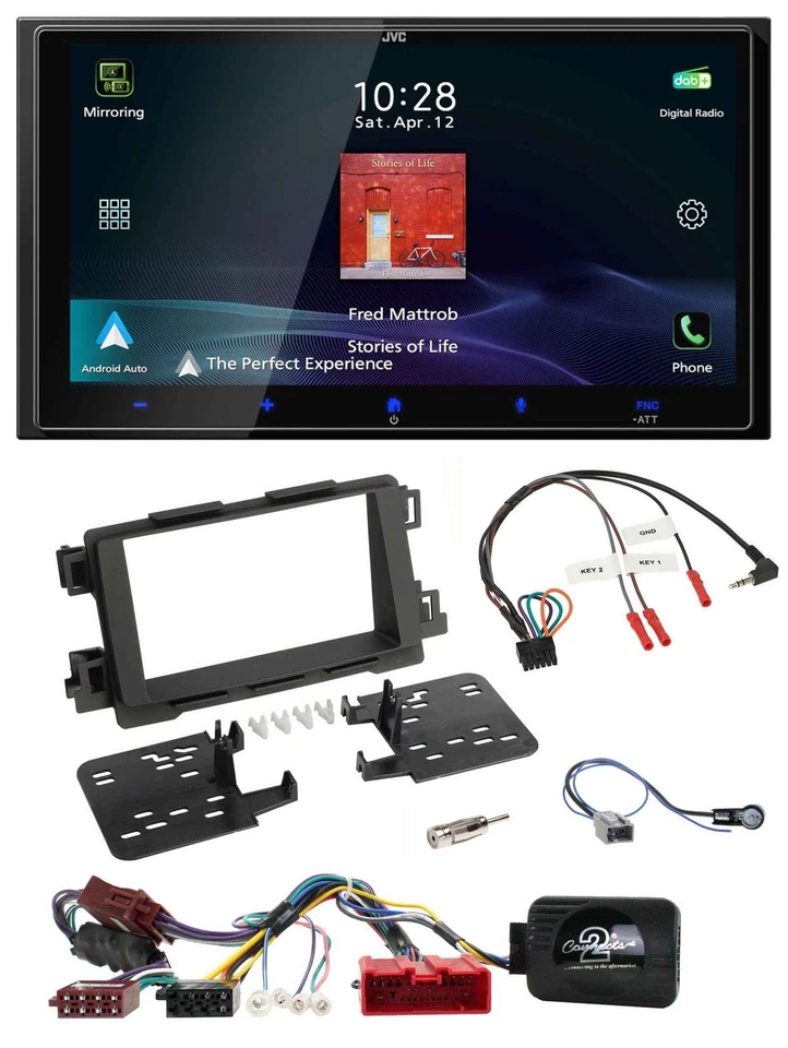 JVC USB Bluetooth 2DIN DAB Lenkrad Autoradio für Mazda CX5 6 13-15 aktiv schwarz - Bild 1 von 4