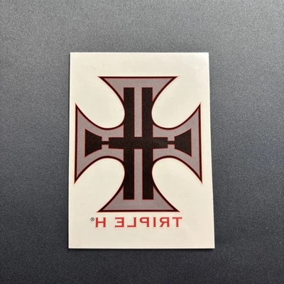 🔥🔥2007 Topps Wwe Action Tattoo Card - Triple H Logo - 5 of 10 - RARE - Image 1 of 2