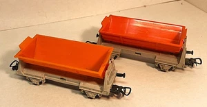PIKO HO-DDR, 2 St. als Set, Schüttgutwagen 2-achsig, gebraucht, Beh.-VP - Bild 1 von 8