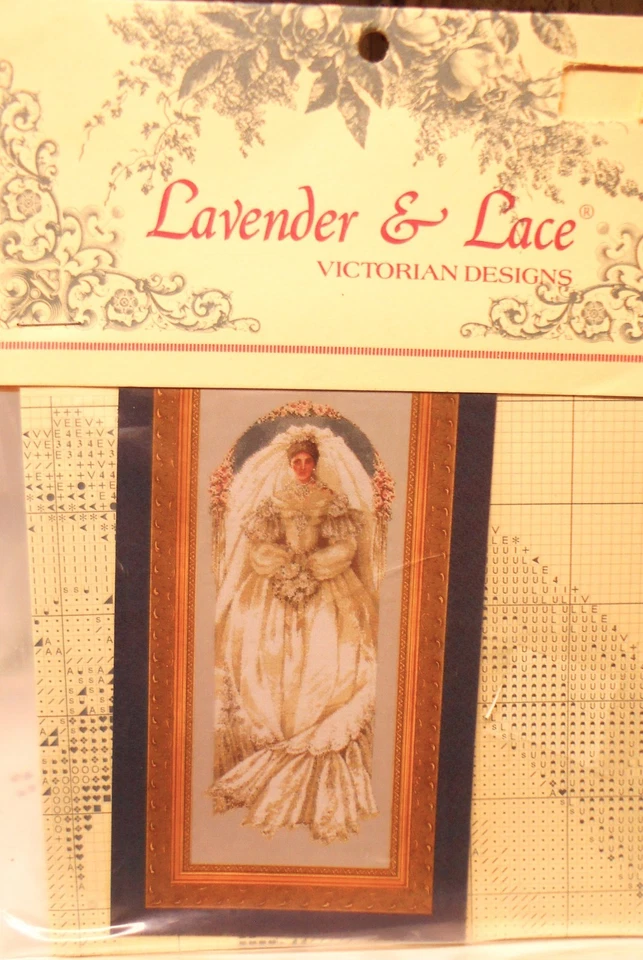 Lavender & Lace  Counted Cross Stitch Pattern Bride WHITE LACE  L&L40 - Image 1 of 1