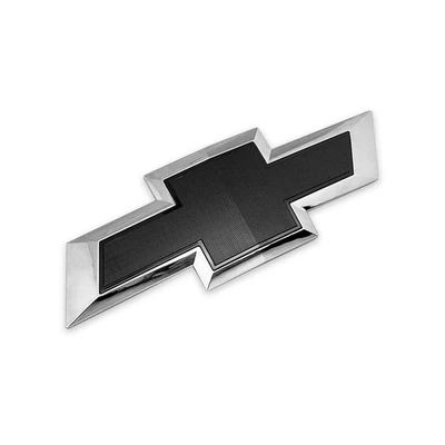 Black Chrome Front Only Bowtie Emblem For Silverado 1500 2500 HD/3500 HD Foto 1 de 4