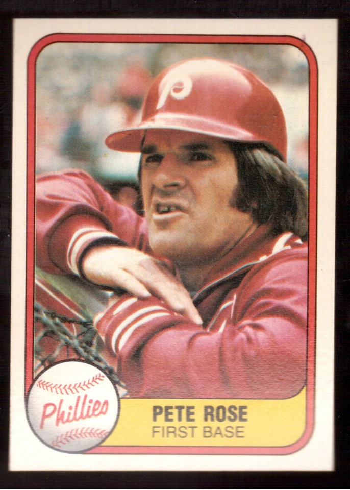 Fleer #1 Pete Rose 1981 Foto 1 de 1