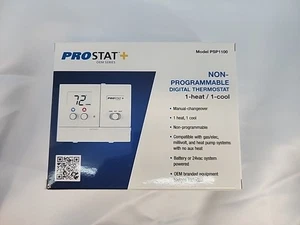 Prostat+ Model PSP2100 Non Programmable Thermostat Digital Heat Pump - Picture 1 of 4