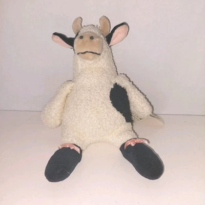 Vintage Manhattan Toy Tip Toes Cletus Cow Terrycloth Plush Stuffed Animal 1998 - Image 1 of 4