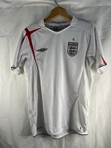 England Umbro Fußball Trikot Größe S weiß Home 2005 2007 Soccer Jersey - Bild 1 von 15