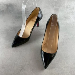 Zapatos de salón Christian Louboutin tacón cuero negro EU35/US5 67627c - Imagen 1 de 24