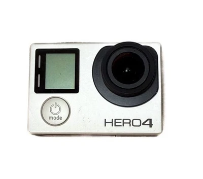 TESTED NO CHARGER GoPro HERO4 Silver Action Camera LCD Screen Camera Compact HD - Image 1 of 4