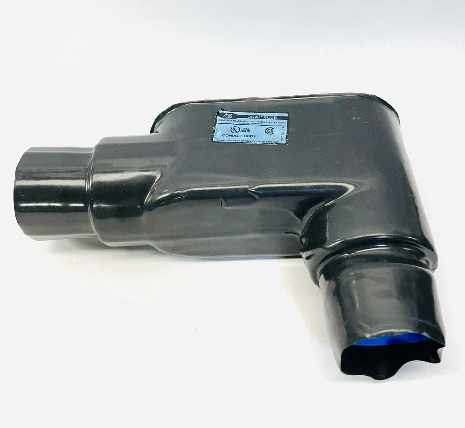 2 PC Thomas & Betts 734A Ocal Blue Type 4x Double Coated Conduit Body