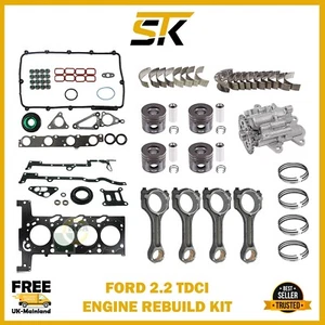 FORD TRANSIT 2.2 TDCI EURO 5 ENGINE SRFA FULL GASKET SET & ENGINE REBUILD PARTS - Picture 1 of 12