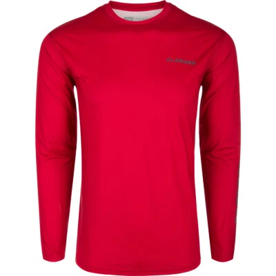 Drake Waterfowl Performance Crew Solid Long Sleeve Shirt - Image 1 of 3