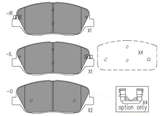 Disc Brake Pad Set-Optimizer Dash 4 Brake CFD1385 fits 09-11 Kia Borrego DASH 4 - Image 1 of 1