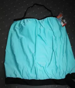 Tankini Oberteil aqua blau/türkis schwarz Gr 42 Neu Neckholder/Bandeau"Octopus" - Bild 1 von 1