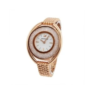 Swarovski 5200341 Rose Oval Gold Tone Bracelet Ladies Watch Crystalline Oval - Picture 1 of 6