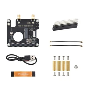 16Pin Interfaces PCIE to M.2 E Key HAT+ Card for Pi 5 Expansion Board Module - Afbeelding 1 van 8