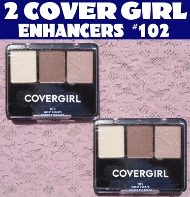 2 COVER GIRL Eye Enhancers 3 Kit #102 Sweet Escape .14 oz. Each CoverGirl - NEW - Image 1 of 4