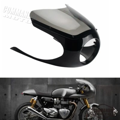 Retro Half Headlight Fairing For Suzuki Honda Yamaha BMW Cafe Racer Universal - Image 1 of 4