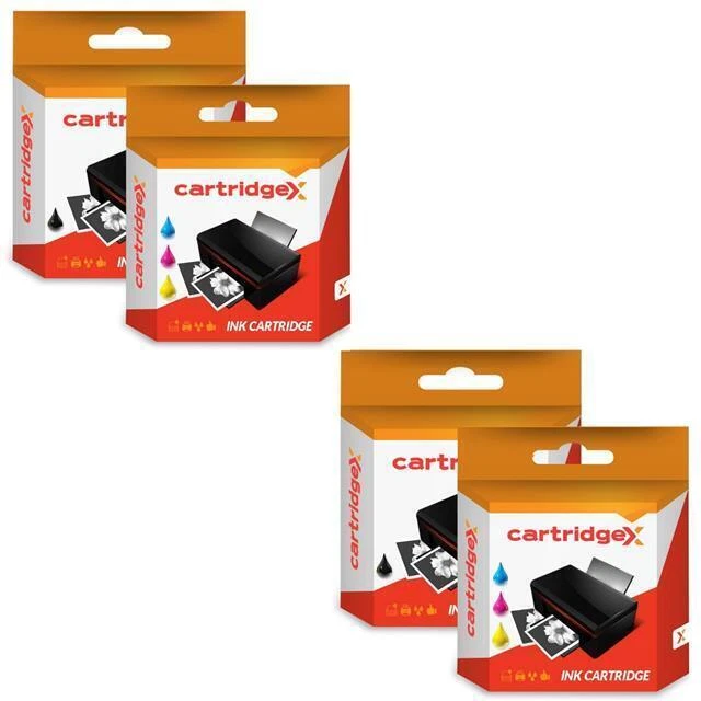 4 Compatible Ink Cartridges ABK10 & ACLR10 Set for Advent A10 AW10 AWP10 Printer - Image 1 of 1
