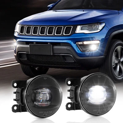 2 светодиодных противотуманных фары на бампер белые для Jeep Ford Toyota Suzuki Land Rover Mitsubishi - Изображение 1 из 4