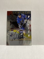 1997-98 Pinnacle Hockey Be A Player Die Cut On Card Autograph Adam Oates