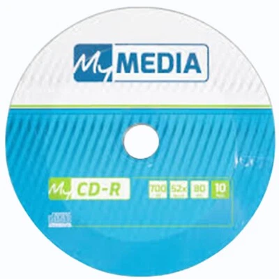2 x Verbatim Mymedia CD-R Non Printable 52x CD Discs Logo 700MB 80Min in Hülle
