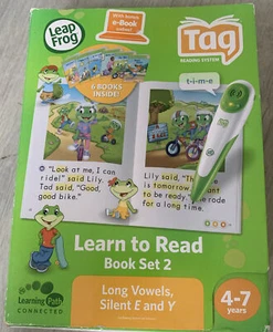 LEAP FROG TAG LEARN TO READ LONG VOWELS BOOK SET 2 READING SET 4-7 6 BOOKS NEW - Picture 1 of 4