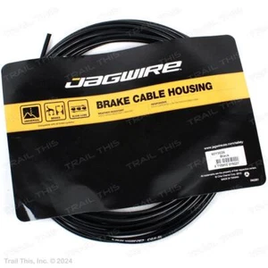 Jagwire 5mm Sport Bicycle Brake Housing w/ Slick Lube Liner 10M Roll - Black - Picture 1 of 3