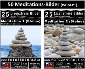 50 Lizenzfreie Profi-Bilder - Meditation Gesundheit - Royalty Free Photoshop - Bild 1 von 3