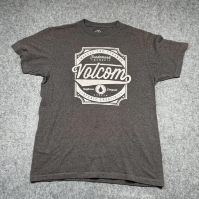 Volcom Embrace the Strange Liberate Creativity Gray T Shirt Men's Medium - Image 1 of 4