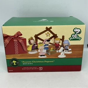2011 Department 56 Peanuts Christmas Pageant Nativity Set New - Picture 1 of 8
