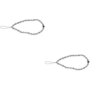 Set of 2 Chain Charm Lanyard Theft Strap Wrist - Zdjęcie 1 z 12