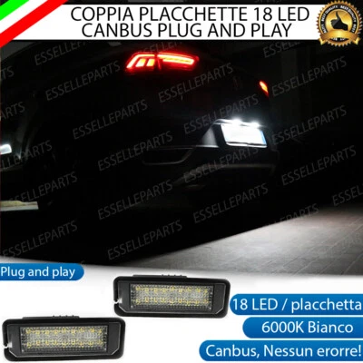 COPPIA PLACCHETTE 18 LED LUCI TARGA VW GOLF 7 PER VERSIONI CON LED DI SERIE - Immagine 1 di 4
