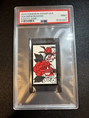 Goldeen/Seaking 2013 Pokemon Hanafuda Kanto June PSA 9 - Image 1 of 2