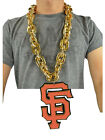 New MLB San Francisco Giants GOLD Fan Chain Necklace Foam