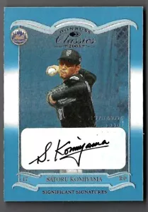 #/124 ⭐ SATORU KOMIYAMA 2003 Donruss Classics Signatures ULTRA RARE POP 1 METS - Picture 1 of 2