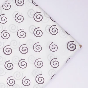 10 Indian Hand Block Print Cotton Voile Sewing Craft Fabric Natural Color Craft - Picture 1 of 7